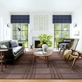 thumbnail image 1 of Rugs USA Mallory Plaid Wool Area Rug, 6' x 9', Mallory Dark Brown, 1 of 8