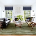 thumbnail image 1 of Rugs USA Remy Crosshatch Wool Area Rug, 2' 6" x 8', Runner, Remy Olive, 1 of 8
