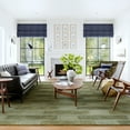 thumbnail image 1 of Rugs USA Remy Crosshatch Wool Area Rug, 7' 6" x 9' 6", Remy Olive, 1 of 8