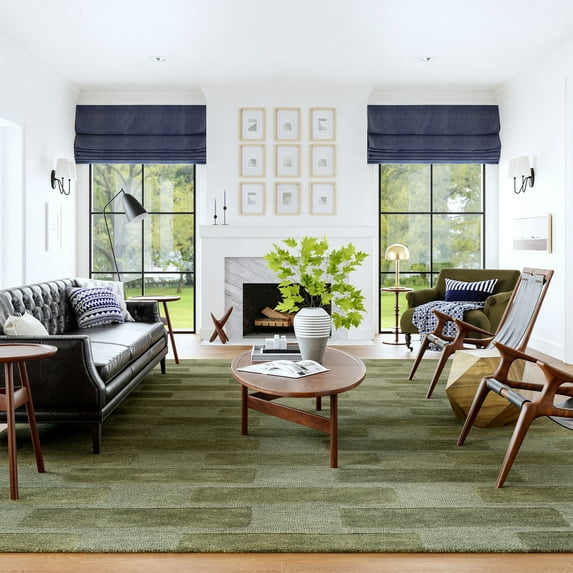 Rugs USA Remy Crosshatch Wool Area Rug, 7' 6" x 9' 6", Remy Olive
