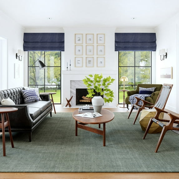 Rugs USA Southwest Striped Wool Area Rug, 8' 6" x 11' 6", Southwest Green