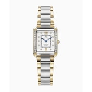 Jacques du Manoir Emily II White Dial with Stones, Two-Tone Steel Bracelet Gold - Silver