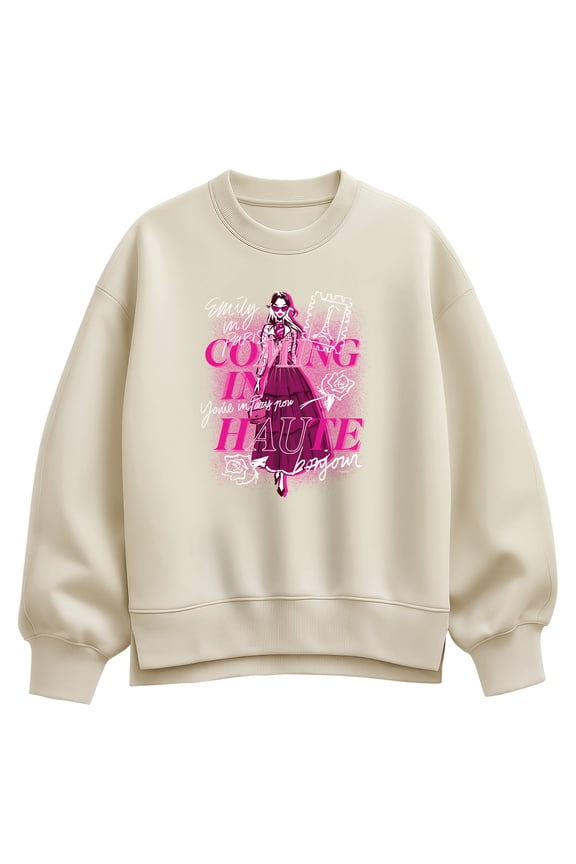 - Coming In Haute Oversized Fleece Crew Sweatshirt