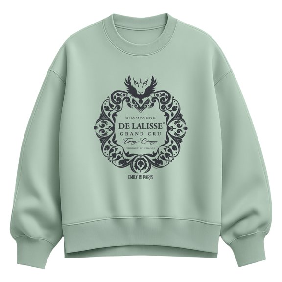 Emily in Paris - De Lalisse Grand Cru - Women's Oversized Fleece Crew Sweatshirt