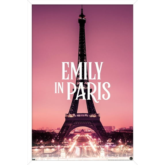 Emily In Paris - Eiffel Tower Wall Poster, 14.725" x 22.375" Framed