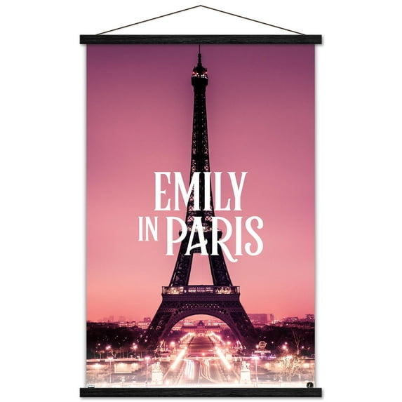 Emily In Paris - Eiffel Tower Wall Poster with Magnetic Frame, 22.375" x 34"