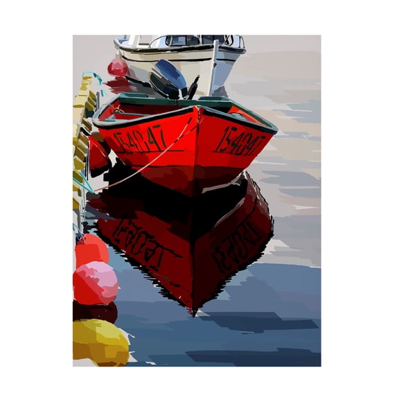 Emily Kalina 'Bold Boats VII' Canvas Art