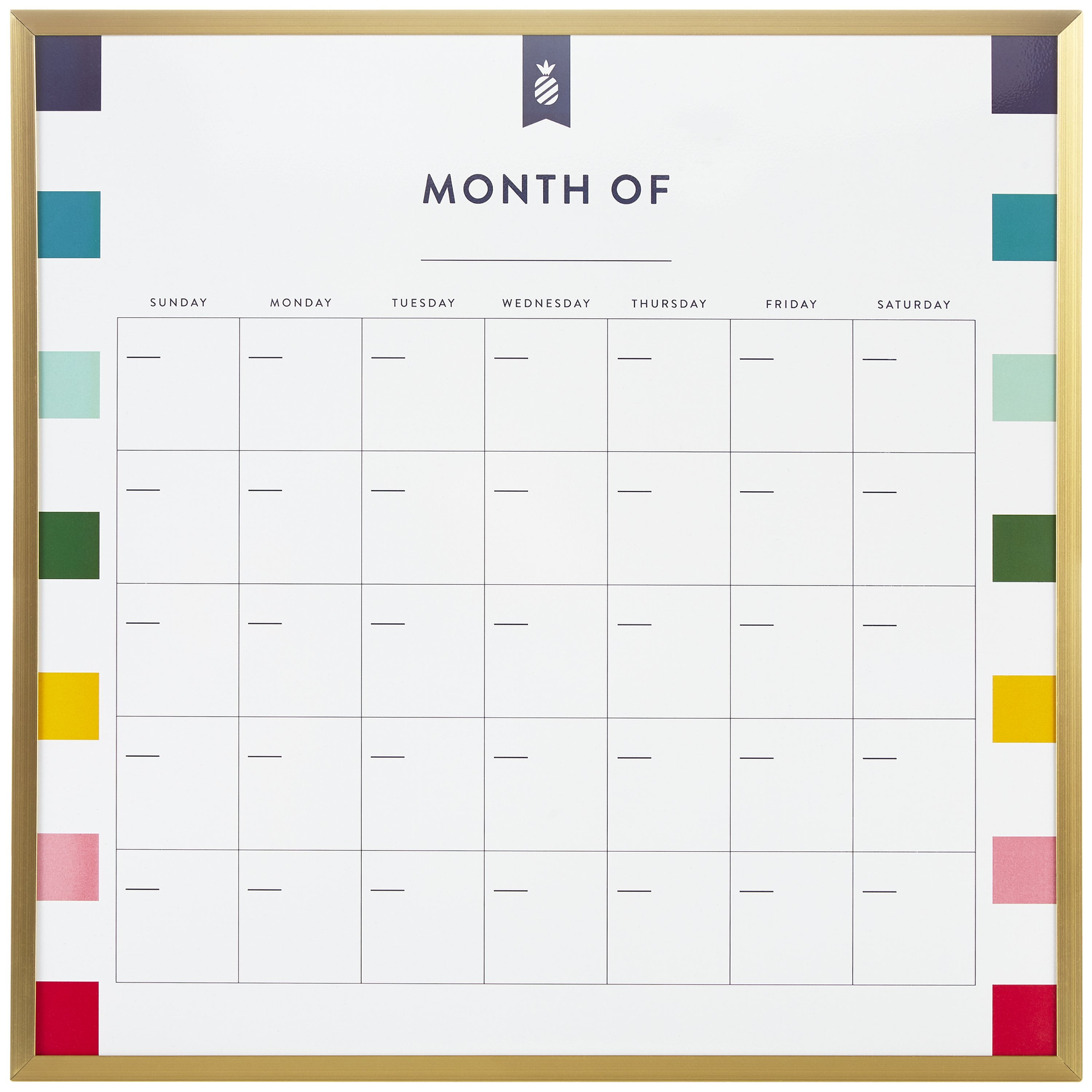 Emily Ley for Quartet DryErase Calendar Board, 14" x 14