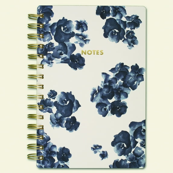 Emily + Meritt The Painterly Floral Notebook, Wirebound, Ruled, 80 Sheets, 5 1/2" x 8 1/2" - EM100-405