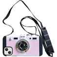 thumbnail image 1 of Emily in Paris Phone Case for iPhone 11 Pro Max Cute 3D Vintage Camera Phone Case with Lanyard Adjustable Shoulder Strap Unique Cool Silicone PC Case for iPhone 11 Pro Max Girls Women Pink, 1 of 12