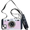 thumbnail image 1 of Emily in Paris Phone Case for iPhone 13 Pro Max Cute 3D Vintage Camera Phone Case with Lanyard Adjustable Shoulder Strap Unique Cool Silicone PC Case for iPhone 13 Pro Max Girls Women Pink, 1 of 12