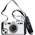 thumbnail image 1 of Emily in Paris Phone Case for iPhone Xs Max Cute 3D Vintage Camera Phone Case with Lanyard Adjustable Shoulder Strap Unique Cool Silicone PC Case for iPhone Xs Max Girls Women White, 1 of 15