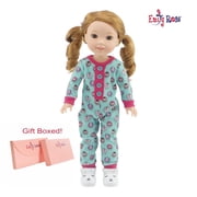 Emily Rose 14.5 Inch Doll Clothes Lamb Print 14" Doll Pajamas PJ Outfit, Including Slippers! | Gift Boxed!
