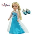 thumbnail image 1 of Emily Rose 14.5 Inch Doll Clothes Princess Elsa Frozen Inspired 14 inch Doll Dress With Sparkly Shoes! | Doll NOT Included, 1 of 8