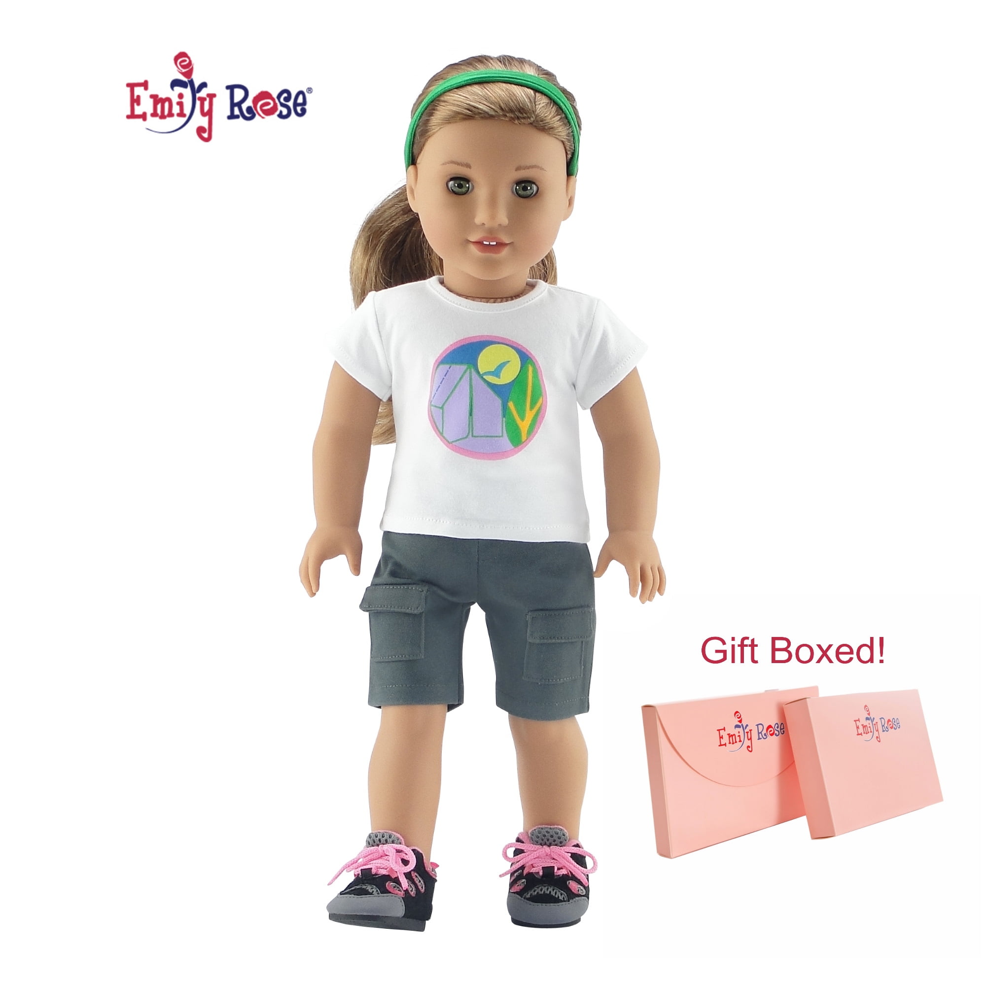 Emily Rose 18 inch Doll Brownie ScoutInspired Camping Hiking Outfit