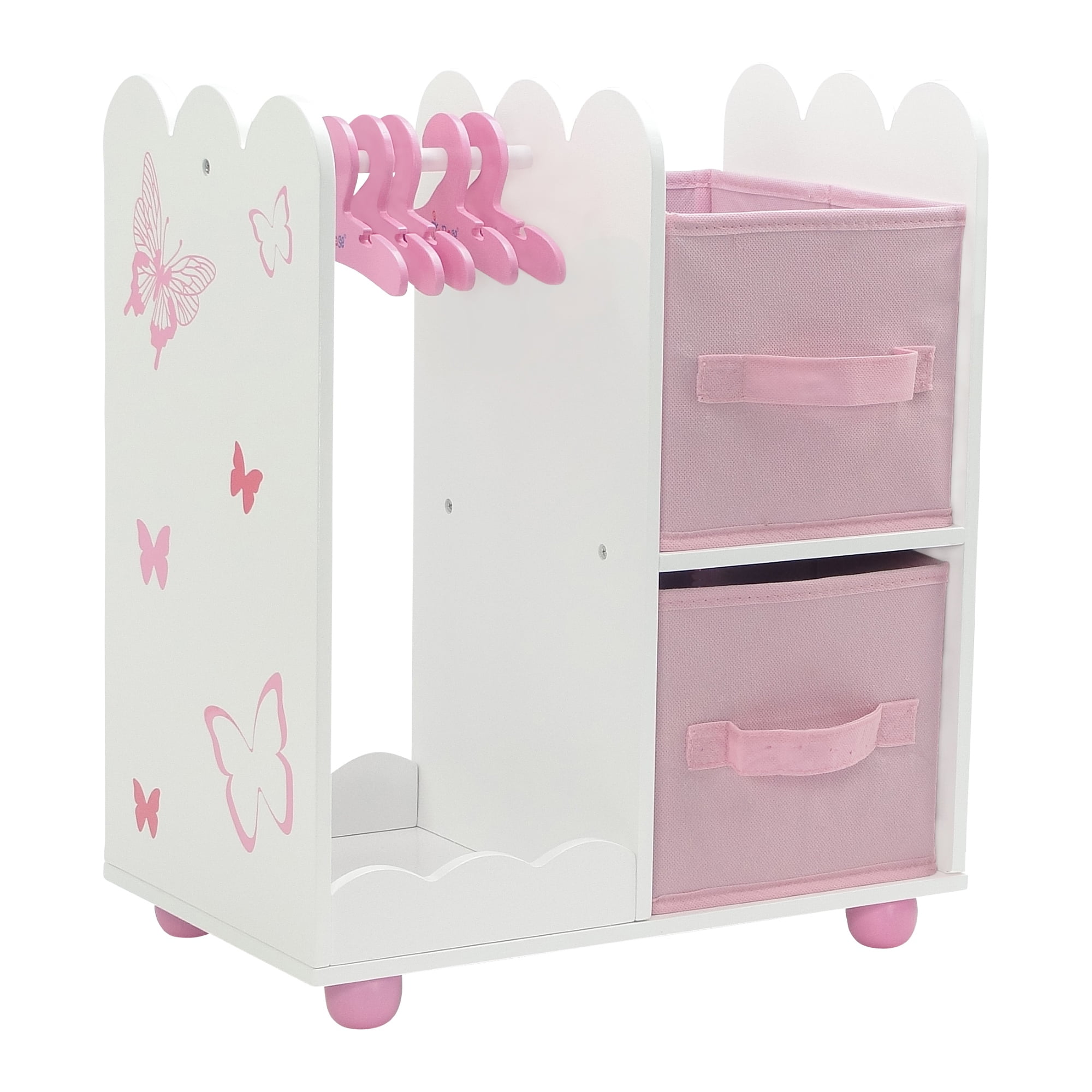 Emily Rose 18 inch Doll Clothes Storage Closet Open Wardrobe 18" Doll