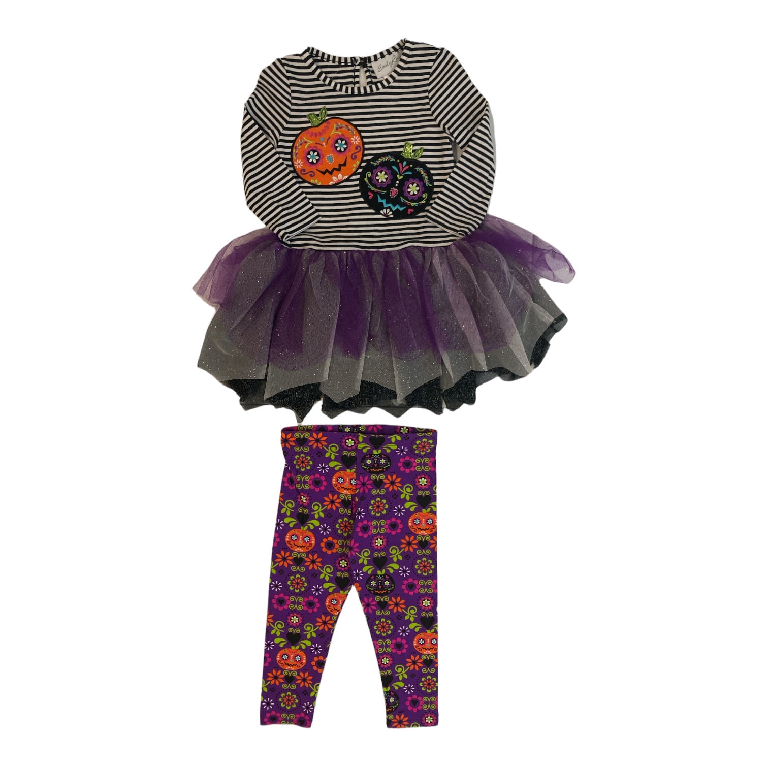 Emily Rose Girl's Applique Halloween Tutu Tunic & Legging Set (Pumpkin  Applique, 5) - Walmart.com