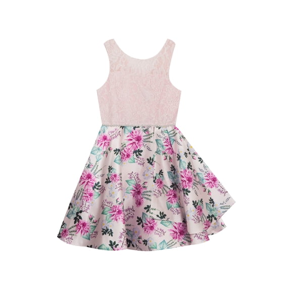 Emily Rose Girls 7-16 Sleeveless Floral Print Fit Flare Dress