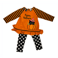 thumbnail image 1 of Emily Rose Girls' Halloween Pumpkin Boo Fall L/S Shirt & Leggings, 2 Pc Set, 1 of 2