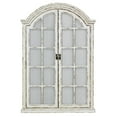thumbnail image 1 of Emily Rustic Window Mirror White 45" x 31" with Doors by Aspire, 1 of 5