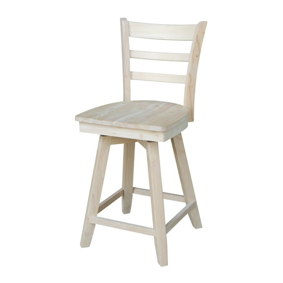 Emily Stool with Swivel Seat - Unfinished