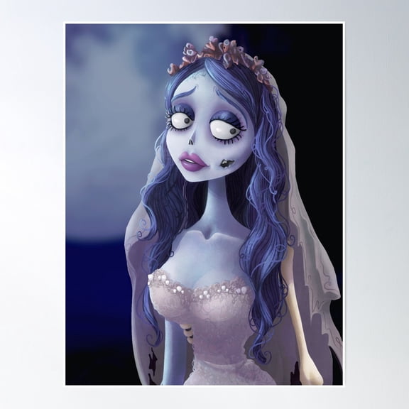 Emily The Corpse Bride Poster Wall Art, Modern Wall Decor, 24x36 UNFRAMED