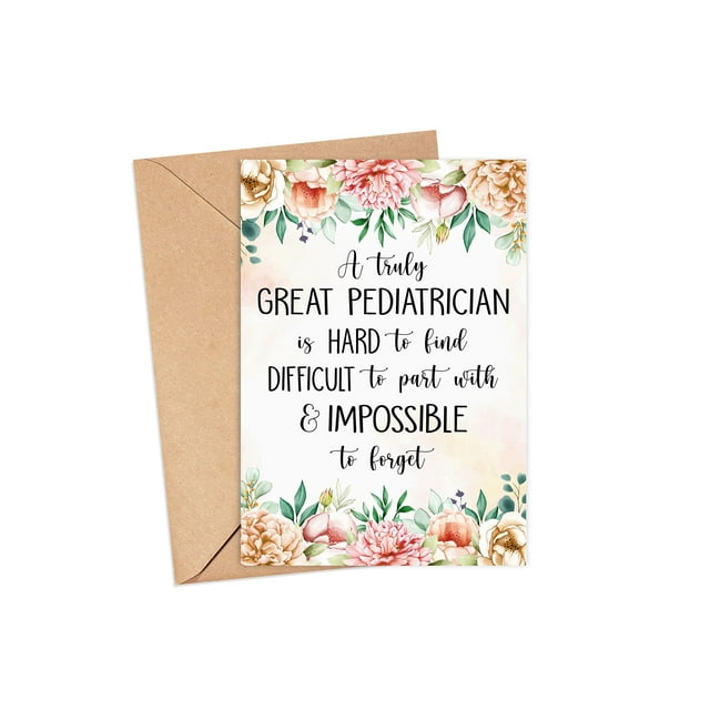 Emily gift Pediatrician Card - Pediatrician Leaving Card - A Truly ...