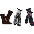 thumbnail image 1 of Emily the Strange Girl's Cute Fun Colorful Cat Crew Socks - 3 Pair (Kids Size), 1 of 8