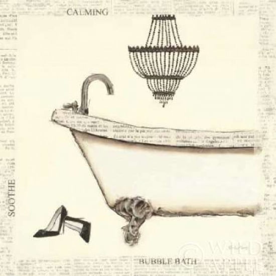 Emilys Boudoir I Bath Canvas Art - Emily Adams (24 x 24)