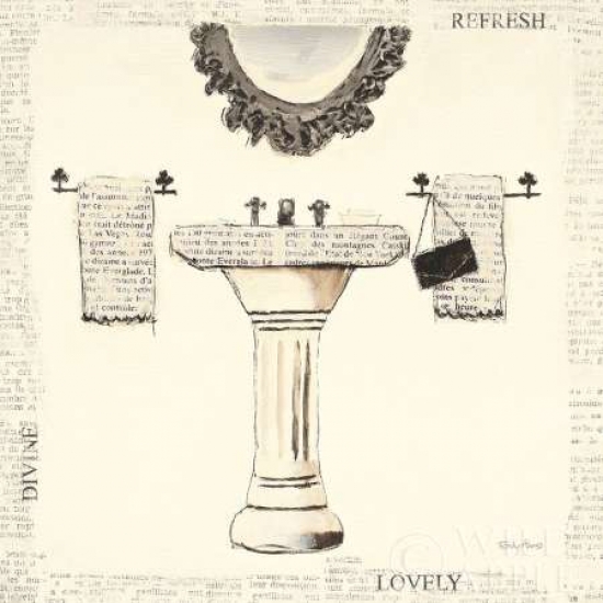 Emilys Boudoir II - Sink Canvas Art - Emily Adams (24 x 24)