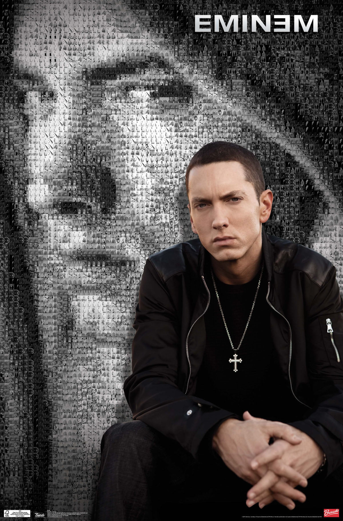 Eminem - Collage Wall Poster, 14.725 x 22.375, Framed