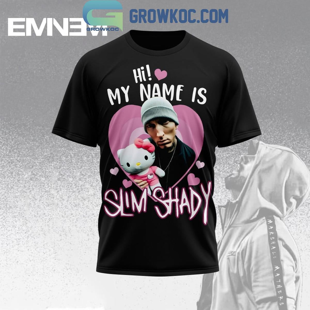 Eminem Hello Kitty Hi My Name Is Slim Shady TShirt