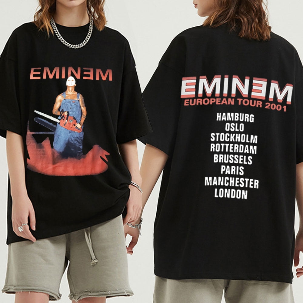 Eminem Hip Hop Rap T-shirt Short Sleeve Anger Management Tour
