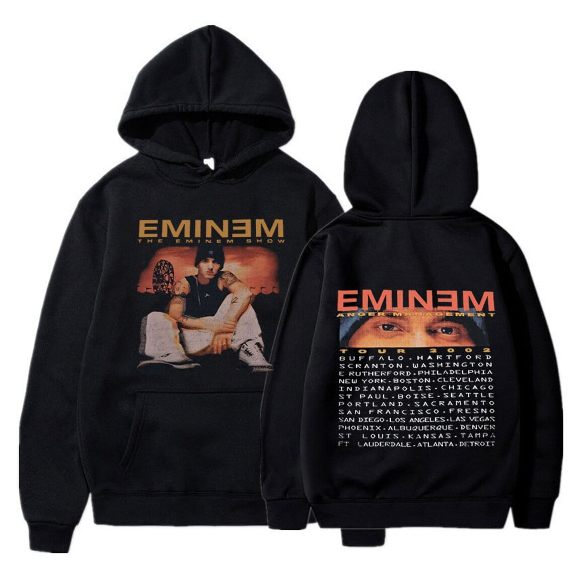 Eminem SLIM Shady Merch Hoodie Sweatshirt Funny Streetwear Rapper