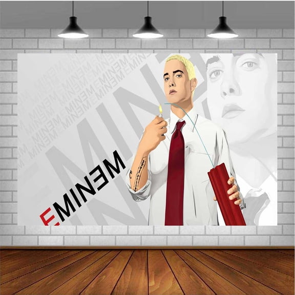 Eminem Banner Poster Wall Decor Birthday Backdrop Background Party Supplies Taspestry