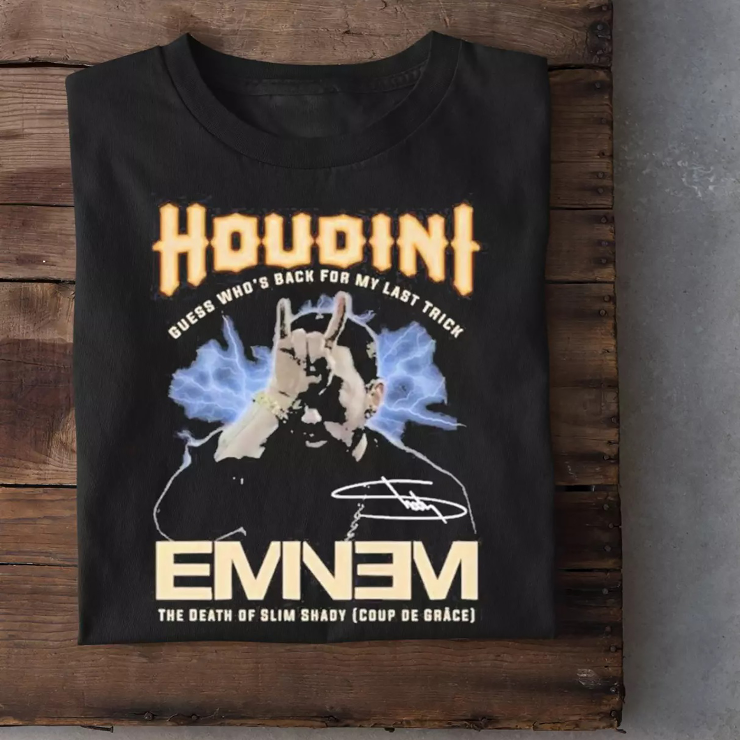 Eminem The Death Of Slim Coup De Grace Signature All size Shirt D319