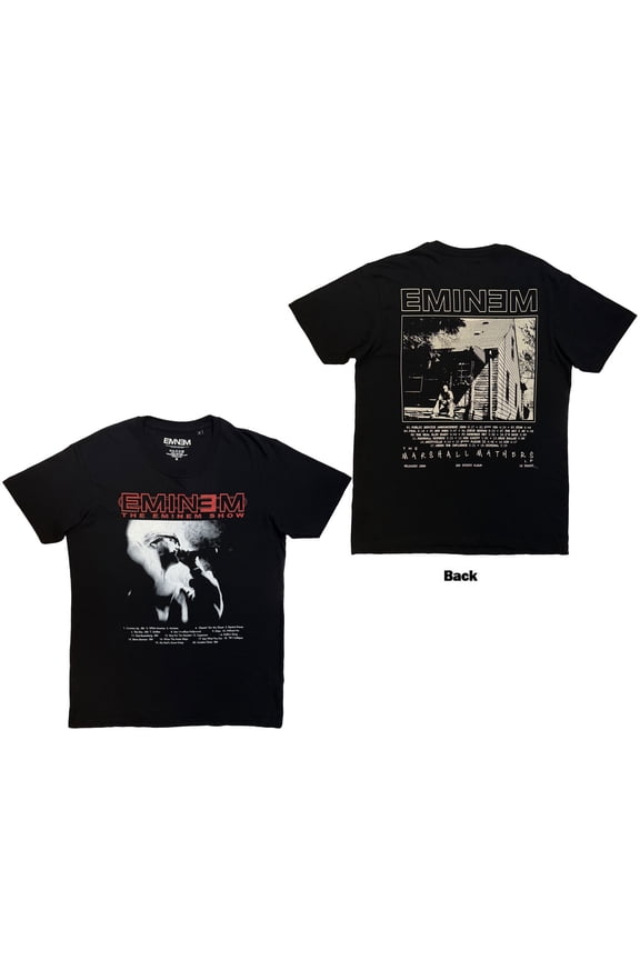 Eminem Unisex T-Shirt: Eminem Show (Black) (Back Print)