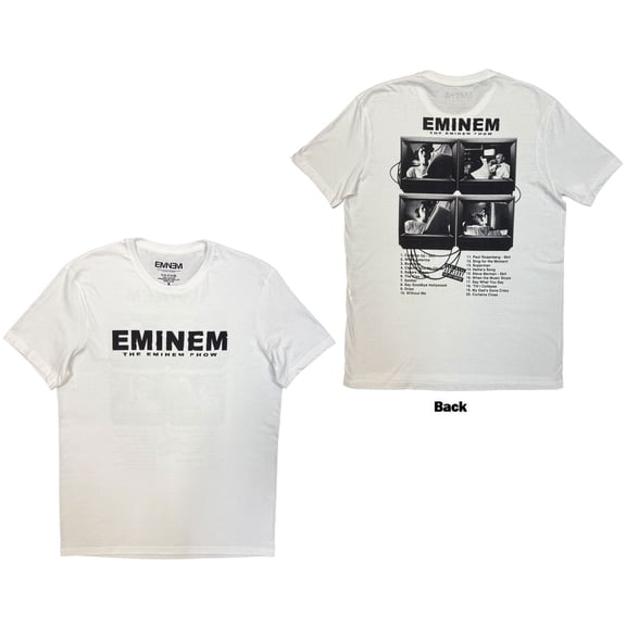 Eminem Unisex T-Shirt: The Eminem Show (White) (Back Print)