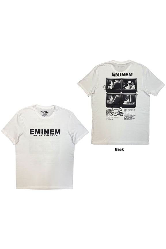 Eminem Unisex T-Shirt: The Eminem Show (White) (Back Print)