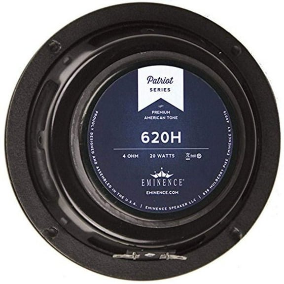 Eminence Patriot 620H 6" Guitar Speaker with Hemp Cone, 20 Watts at 4 Ohms ,Black