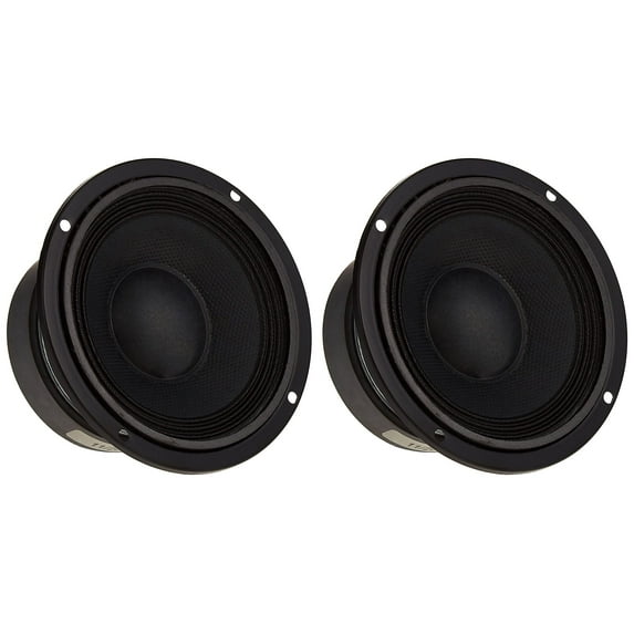 Eminence American Standard Alpha-4-4 Pair 4" Pro Audio Speakers, 55 Watts at 4 Ohms, Black