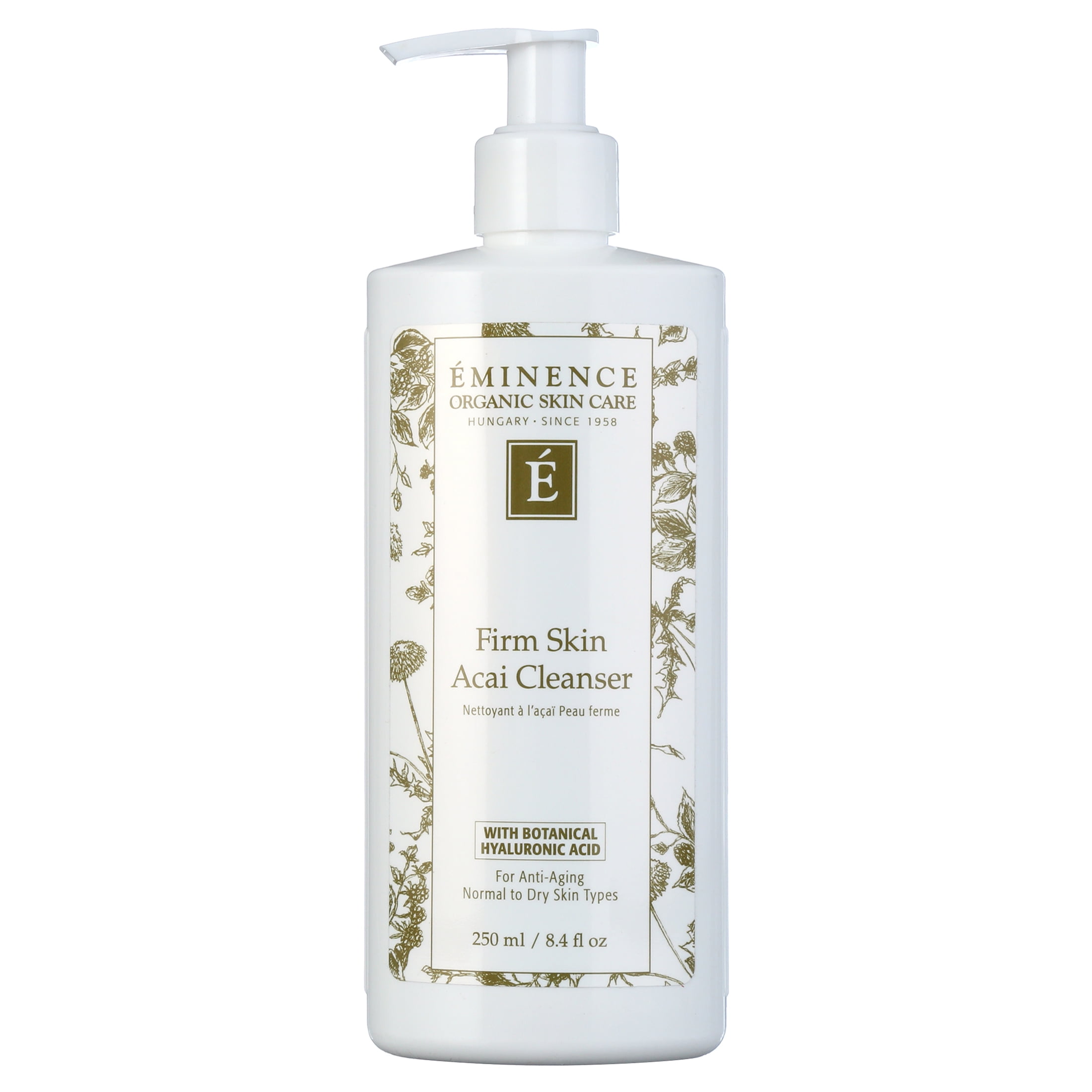 Eminence Firm Skin Acai Cleanser, Face Wash for All Skin types, 8.4 Oz