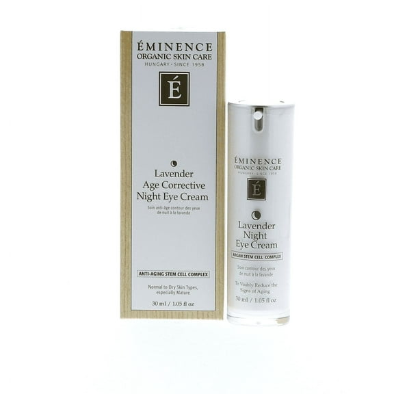 Eminence Organic Skincare Lavender Age Corrective Night Eye Cream, 1.05 Ounce