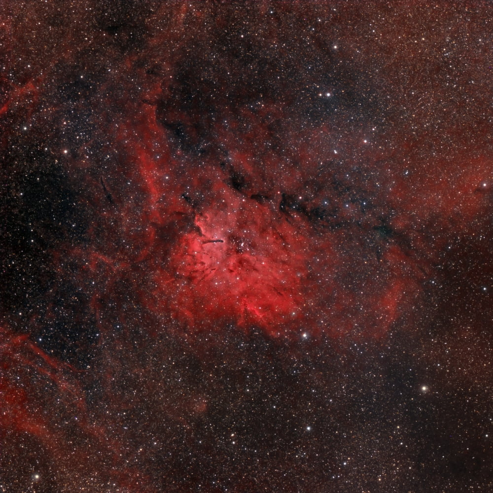 Emission nebula NGC 6820 Canvas Art - Rolf GeissingerStocktrek Images (28 x 28)