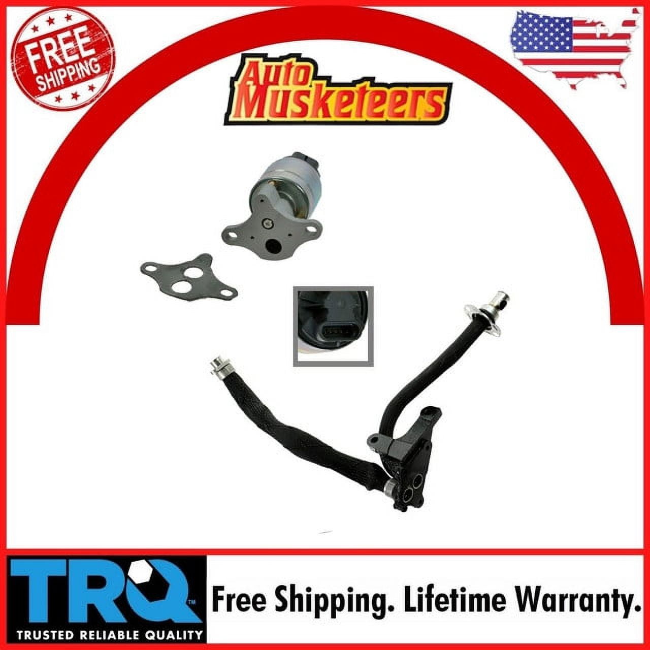 Emissions EGR Tube and Valve Kit Set for Chevy GMC Cadillac Silverado Sierra Van Fits select