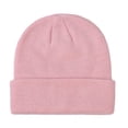 thumbnail image 1 of Emitonse Baby Beanie Warm Winter Hat Children Kids Baby Girls Outdoor Warm Cozy Stylish Winter Hat Knitted Head Cover Cold Weather Size 0-2 Years,Pink, 1 of 9