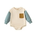 thumbnail image 1 of Emitonse Baby Boy Romper Newborn Infant Toddler Baby Boys Girls Long Sleeve Romper Newborn Clothes BU1,Size 18-24 Months, 1 of 6