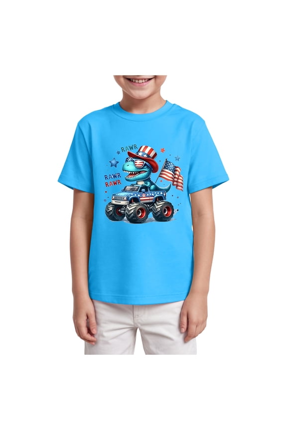 Baby Girl Tshirt Breathable Children's Top Toddler Boys Girls Short Sleeve T-Shirts, Solid Crewneck Tees Sky Blue,Size 2-3 Years