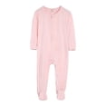 thumbnail image 1 of Emitonse Baby Long Sleeve Romper Jumpsuit Footed Long Sleeve Baby Pajamas With Zipper Infant Sleepers Size 18-24 Months,Pink, 1 of 9