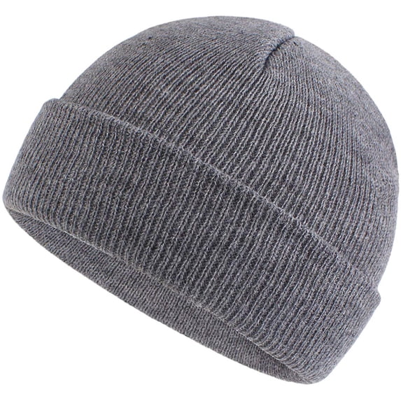 Emitonse Baby Winter Beanie Hat Kids For Fisherman Classic Toddler Hat Cap Autumn Knit Boys Winter Baby Care Size One Size,Grey